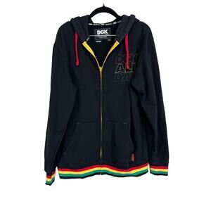 DGK Full-Zip Hoodie Black Medium